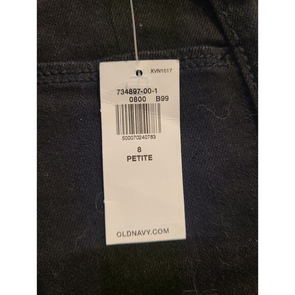 Old navy size 8 petite women's black high rise super skinny jeans new with tags - Picture 3 of 8